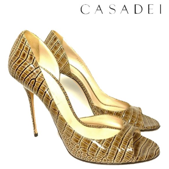 Casadei Shoes - Casadei Luxury Stiletto Patent Pumps Sz 11